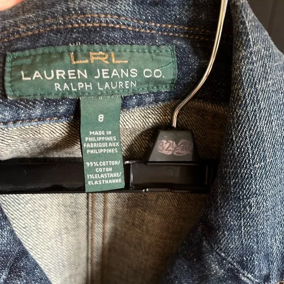 Ralph Lauren Indigo Double-Breasted Jean Jacket - Picture 3 of 7